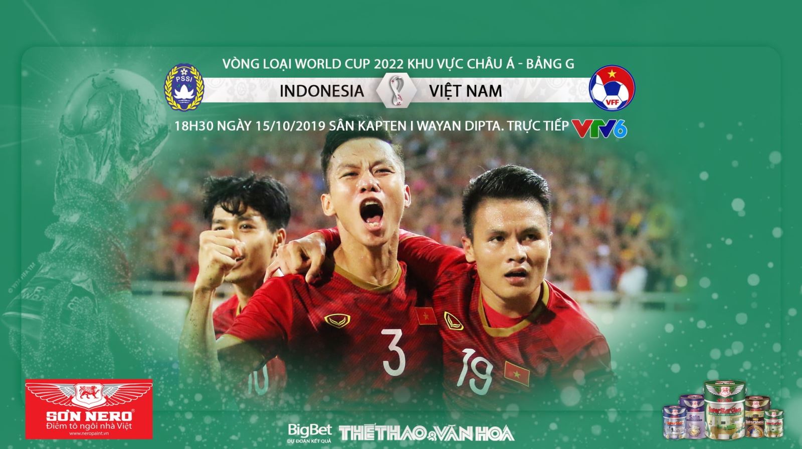Lich bong da WC 2022 VN. Lich thi dau vong loai World Cup 2022 chau A